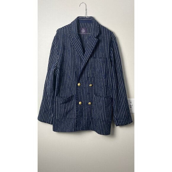 RES IPSA Other - RES IPSA TEXTURED WOVEN DOUBLE BREASTED JACKET L